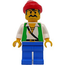 LEGO Kostra Crew Pirát s Zelená Vesta Minifigurka