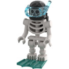 LEGO Skeleton Diver with Dark Turquoise Flippers Minifigure