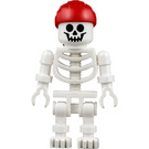 LEGO Skeleton with Red Bandana with Double Tail and Floppy Arms Minifigure