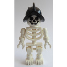 LEGO Skeleton with Standard Skull and Conquistador Helmet Minifigure