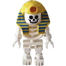LEGO Squelette avec Jaune Mummy Coiffure avec Rayures Minifigurine