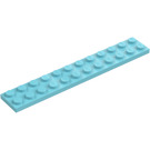 LEGO Nebeská modř Deska 2 x 12 (2445)