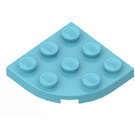 LEGO Himmelsblå Platta 3 x 3 Runda Hörn (30357)