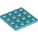 LEGO Bleu ciel assiette 4 x 4 (3031)
