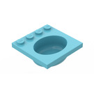 LEGO Bleu ciel Sink 4 x 4 Oval (6195)