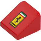LEGO Slope 1 x 1 (31°) with Ferrari Logo (35338 / 112101)