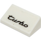 LEGO Slope 1 x 2 (31°) with turbo Sticker (85984)