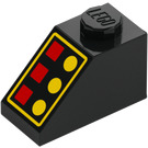 LEGO Slope 1 x 2 (45°) with Red Lights and Yellow Buttons (3040 / 111094)