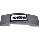 LEGO Slope 1 x 4 Curved Double with RK60009 License Plate Sticker (93273)