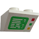 LEGO Slope 2 x 2 (45°) Inverted with Computer Screen with Flat Spacer Underneath (3660)