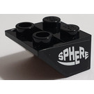 LEGO Helling 2 x 2 (45°) Omgekeerd met 'SPHERE' Sticker met platte afstandsring eronder (3660)