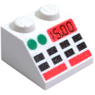 LEGO Slope 2 x 2 (45°) with Black Buttons, Green Dots, Red lines and Black 15.00 (3039)