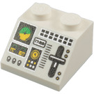 LEGO Backe 2 x 2 (45°) med Gauges, Switches och Spak (11736 / 55068)