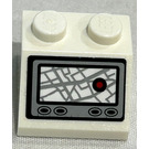 LEGO Slope 2 x 2 (45°) with GPS Map Screen Sticker (3039)