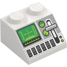 LEGO Helling 2 x 2 (45°) met Groen Control Screen (3039 / 73775)