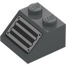 LEGO Slope 2 x 2 (45°) with Ventilation Grille with Horizontal Bars (3039 / 73908)