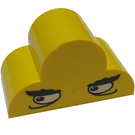 LEGO Helling 2 x 4 x 2 Gebogen met Afgerond Top met Ogen (6216 / 83845)