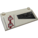 LEGO Slope 3 x 6 (25°) with ARC-170 Starfighter Right Pattern Sticker without Inner Walls (58181)