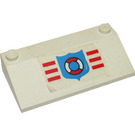 LEGO Slope 3 x 6 (25°) with Cost Guard Logo Sticker with Inner Walls (3939)