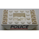 LEGO Pendenza 4 x 6 (45°) Doppio Invertito con Polizia (30183 / 83045)