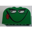 LEGO Slope Brick 2 x 4 x 2 Curved with Monster Face (smile, tongue) (4744)