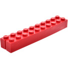 LEGO Slotted Brique 2 x 10 sans tubes internes, 1 encoche