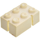 LEGO Slotted Brique 2 x 3 sans tubes internes, 2 encoches, coin gauche