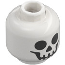 LEGO Smiling Skeleton Head (Recessed Solid Stud) (10717 / 103937)