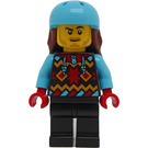 LEGO Lumilautailija - Musta Snowsuit Minihahmo