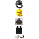 LEGO Snowboarder met Dark Grijs Shirt minifiguur