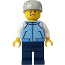 LEGO Snowboarder mit Mittelblau Jacke Minifigur