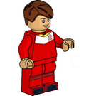 LEGO Voetbal Player, Vrouwelijk (Kort haar, Rechts Afscheid) Minifiguur