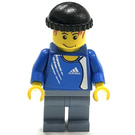 LEGO Soccer Player with Adidas Logo Red Torso Sticker with Number 6 Minifigure