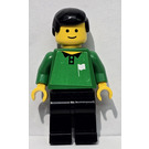 LEGO Soccer Referee with Green Top with White Flag Sticker Minifigure