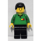 LEGO Soccer Referee with Green Top with Yellow & Red Cards Sticker Minifigure