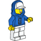 LEGO Soccer Spectator with Blue Hoodie Minifigure