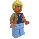 LEGO Soccer Spectator with Dark Tan Jacket Minifigure