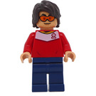 LEGO Soccer Spectator with Red Jersey and Dark Blue Legs Minifigure