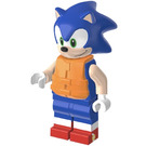 LEGO Sonic the Hedgehog with Grin to Left and Life Jacket Minifigure
