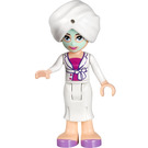LEGO Sophie mit Gesicht Maske, Weiß Turban, Weiß Skirt, Magenta oben & Weiß Jacket Minifigur
