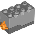 LEGO Sound Brique avec Medium Stone Grey Haut et Animal Sound (60125)