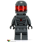 Space Police 3 Officer with Red Visor and Air Tanks (Smirk / Worried)<br/>()