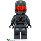 LEGO Space Police 3 Officer with Red Visor and Air Tanks (Sneer / Grin) Minifigure