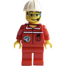 LEGO Spaceport Ground Control Worker with White Helmet Minifigure