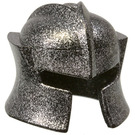 LEGO Gespikkeld zwart Hoekig Helm met Cheek Protection (48493 / 53612)