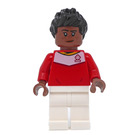 LEGO Spectator - Female rot Soccer Fan Minifigur