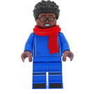 LEGO Spectator - Medium Brown Blauw Soccer Fan minifiguur