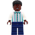 LEGO Soccer Spectator with White Striped Shirt Minifigure