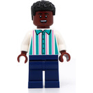 LEGO Spectator - Reddish Brown Male met Wit Striped Shirt minifiguur