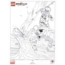 LEGO Spider-Man: Far From Home Noir & blanc Art Print (5005884)